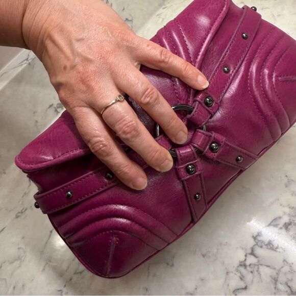 Botkier Elegant magenta studs ring mini bag clutch Handbag - Picture 15 of 16
